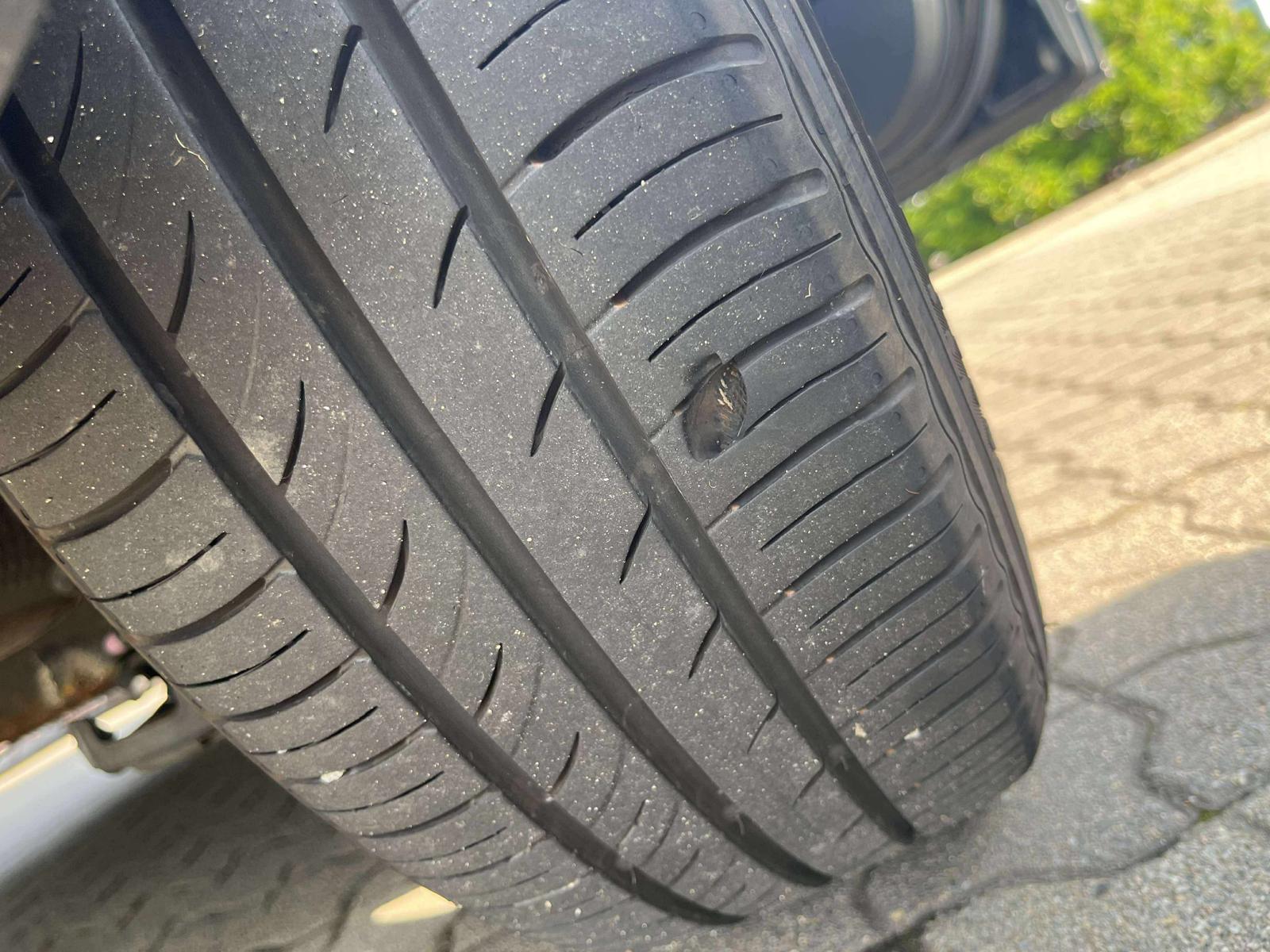 Flat spare tyre close-up – Emergency Tyre Replacement Edinburgh | Mobile Tyre Help